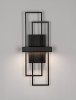Nowoczesny kinkiet LED geometryczny prostokąty designerski klasyczny podświetlający ścianę ściemnialny LONVILA LE45476 Luces Exclusivas